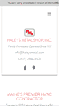 Mobile Screenshot of haleysmetal.com